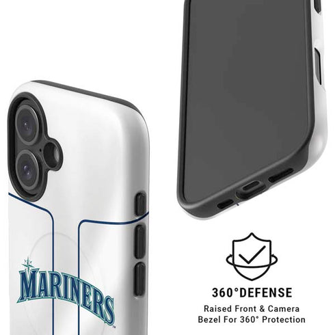 MLB Seattle Mariners Home Jersey iPhone 16 Plus Magsafe Impact Case