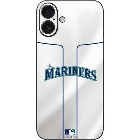 MLB Seattle Mariners Home Jersey iPhone 16 Plus Skin