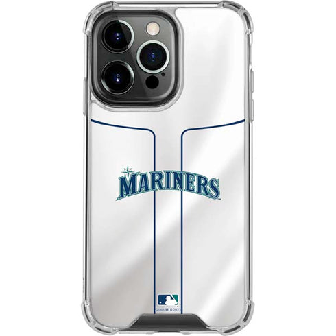 MLB Seattle Mariners Home Jersey iPhone 16 Pro Clear Case