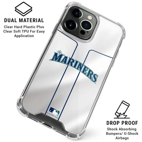 MLB Seattle Mariners Home Jersey iPhone 16 Pro Clear Case