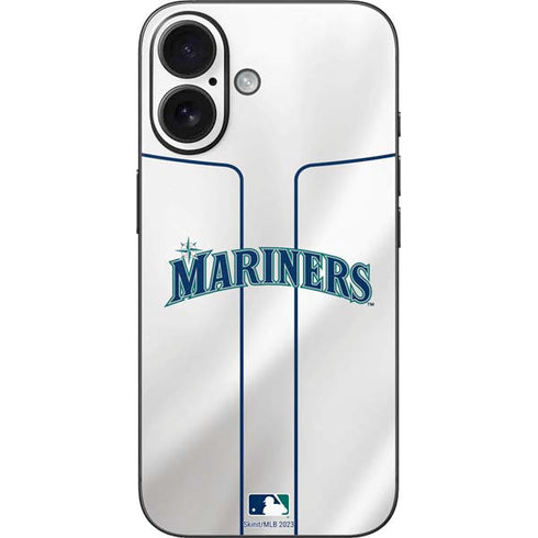 MLB Seattle Mariners Home Jersey iPhone 16 Skin