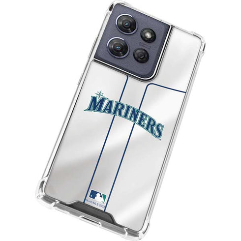 MLB Seattle Mariners Home Jersey Moto G Play 5G (2025) Clear Case