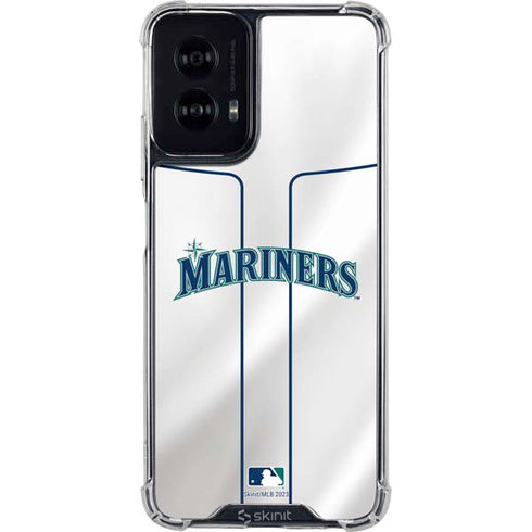 MLB Seattle Mariners Home Jersey Moto G Power 5G (2024) Clear Case