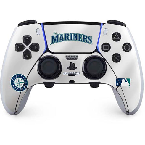 MLB Seattle Mariners Home Jersey PS5 DualSense Edge Pro Controller Skin
