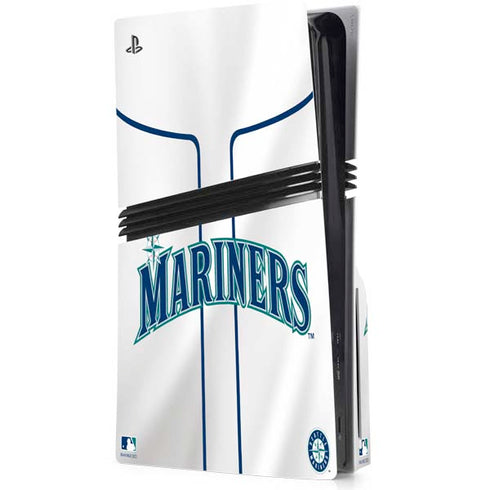 MLB Seattle Mariners Home Jersey PS5 Pro Disk Console Skin