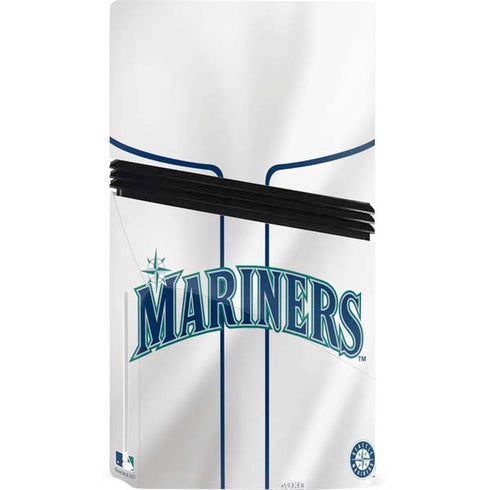 MLB Seattle Mariners Home Jersey PS5 Pro Disk Console Skin