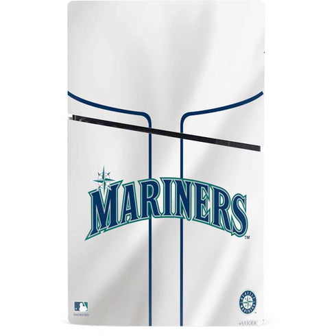 MLB Seattle Mariners Home Jersey PS5 Slim Digital Edition Console Skin