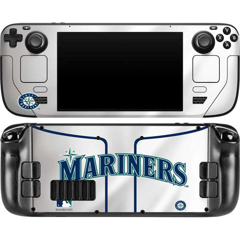 MLB Seattle Mariners Home Jersey Steam Deck Handheld Gaming Computer OLED Skin