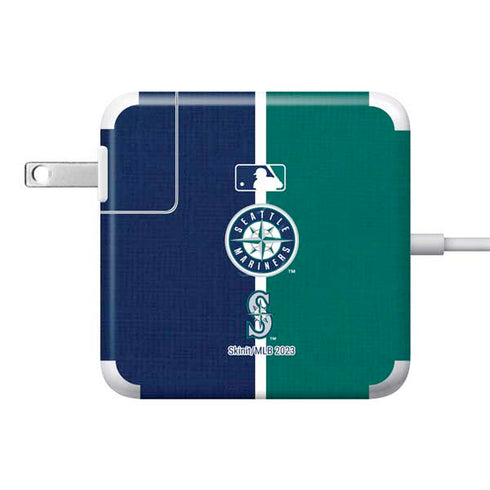 MLB Seattle Mariners Split 85W Power Adapter (15 and 17 inch MacBook Pro Charger) Skin