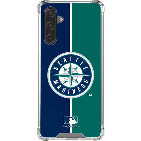 MLB Seattle Mariners Split Galaxy A17 Clear Case