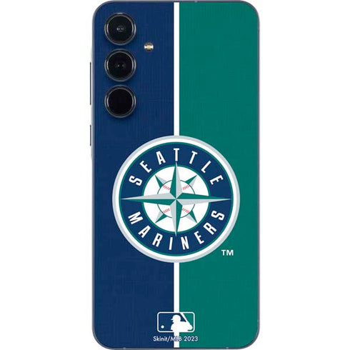 MLB Seattle Mariners Split Galaxy A35 5G Skin