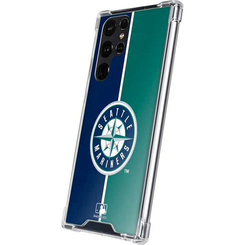 MLB Seattle Mariners Split Galaxy S23 Ultra Clear Case