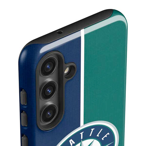 MLB Seattle Mariners Split Galaxy S25 Impact Case