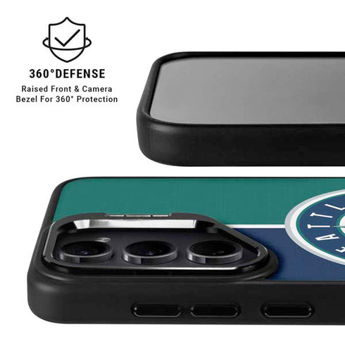 MLB Seattle Mariners Split Galaxy S25 Kickstand Case