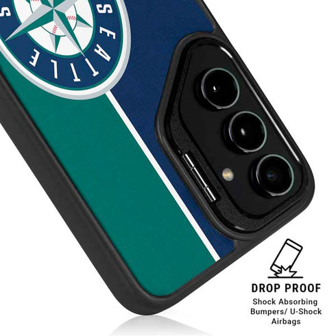 MLB Seattle Mariners Split Galaxy S25 Kickstand Case