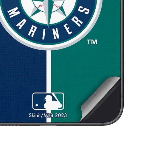 MLB Seattle Mariners Split Galaxy S25 Plus Skin
