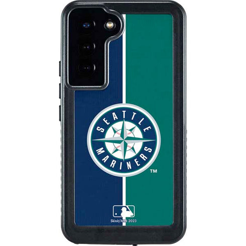 MLB Seattle Mariners Split Galaxy S24 Plus Waterproof Case