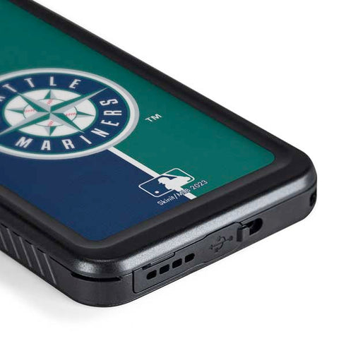 MLB Seattle Mariners Split Galaxy S24 Plus Waterproof Case