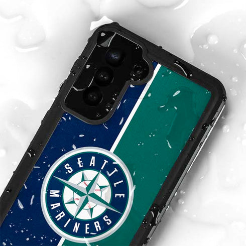 MLB Seattle Mariners Split Galaxy S24 Plus Waterproof Case