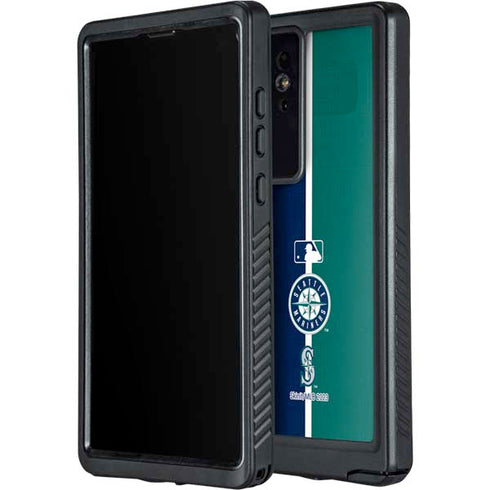 MLB Seattle Mariners Split Galaxy S24 Ultra Waterproof Case