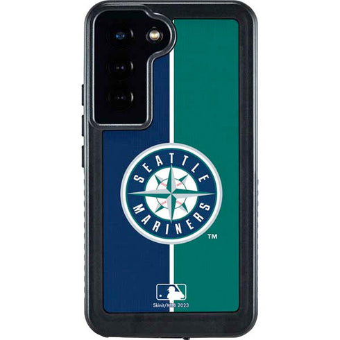 MLB Seattle Mariners Split Galaxy S24 Waterproof Case