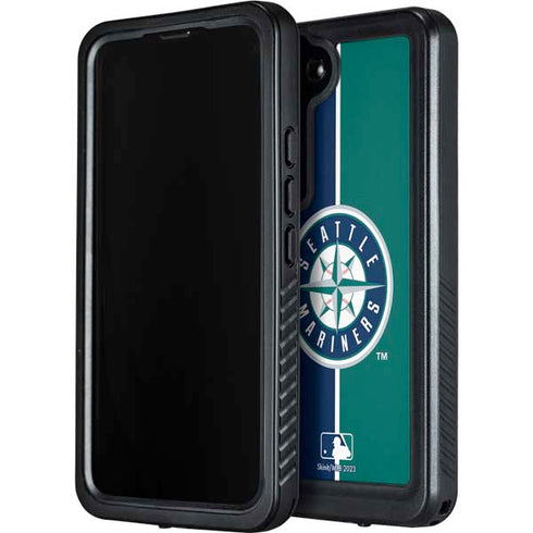MLB Seattle Mariners Split Galaxy S24 Waterproof Case