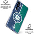 MLB Seattle Mariners Split Galaxy S25 Plus Clear Case