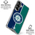 MLB Seattle Mariners Split Galaxy S26 Clear Case