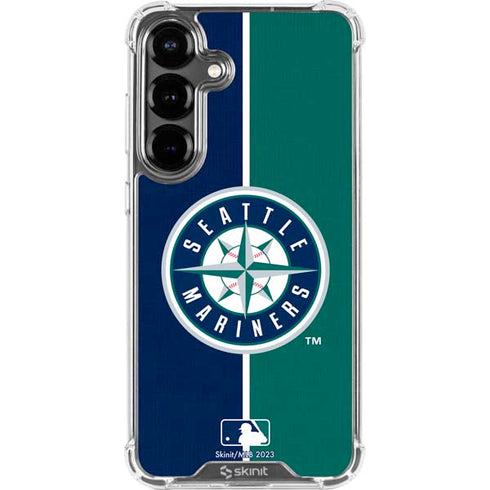 MLB Seattle Mariners Split Galaxy S26 Plus Clear Case