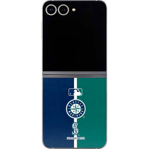 MLB Seattle Mariners Split Galaxy Z Flip6 Skin