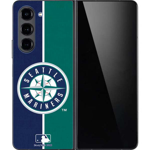 MLB Seattle Mariners Split Galaxy Z Fold5 5G Skin