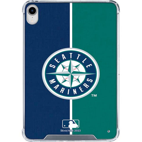 MLB Seattle Mariners Split iPad 11th Gen (2025) Clear Case