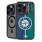 MLB Seattle Mariners Split iPhone 13 Pro Max Kickstand Case