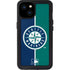 MLB Seattle Mariners Split iPhone 15 Plus Waterproof Case
