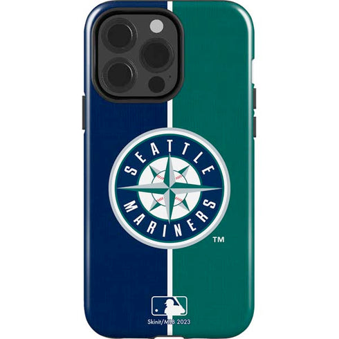 MLB Seattle Mariners Split iPhone 15 Pro Impact Case