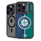 MLB Seattle Mariners Split iPhone 15 Pro Max Kickstand Case