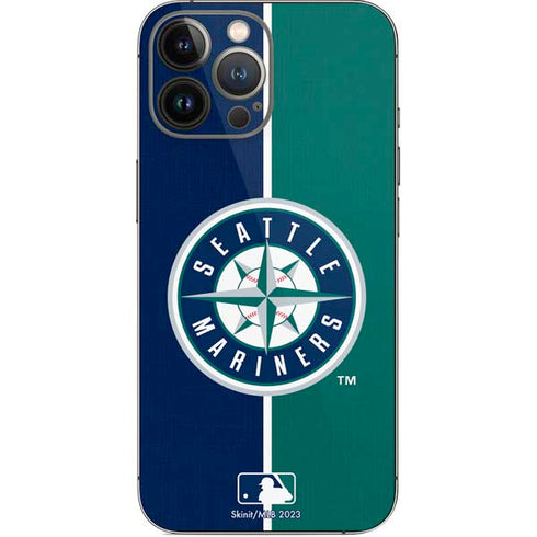 MLB Seattle Mariners Split iPhone 15 Pro Max Skin
