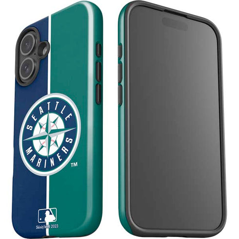 MLB Seattle Mariners Split iPhone 16 Plus Impact Case