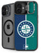 MLB Seattle Mariners Split iPhone 16 Plus Kickstand Case