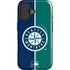 MLB Seattle Mariners Split iPhone 16 Plus Magsafe Impact Case