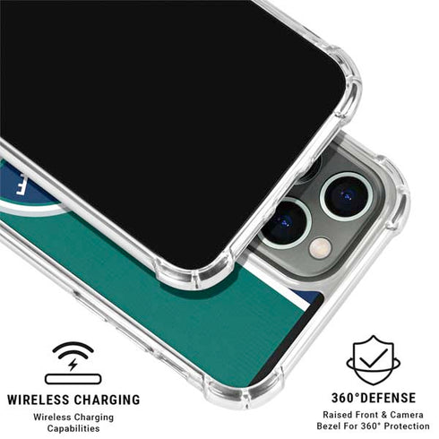 MLB Seattle Mariners Split iPhone 16 Pro Clear Case