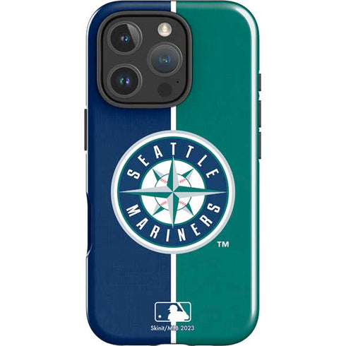MLB Seattle Mariners Split iPhone 16 Pro Impact Case