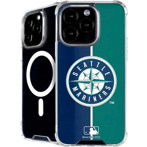 MLB Seattle Mariners Split iPhone 16 Pro Max MagSafe Case