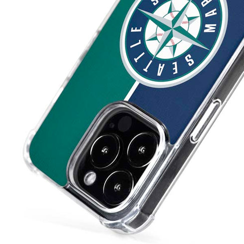 MLB Seattle Mariners Split iPhone 16 Pro Max MagSafe Case