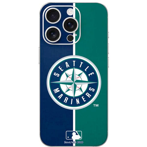 MLB Seattle Mariners Split iPhone 16 Pro Skin
