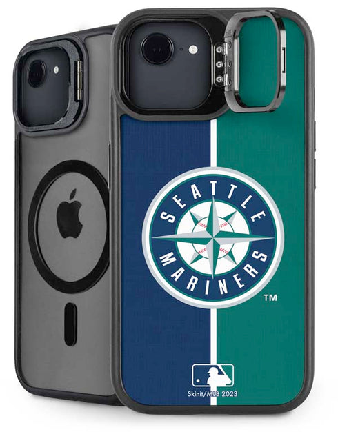 MLB Seattle Mariners Split iPhone 16e Kickstand Case