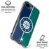 MLB Seattle Mariners Split iPhone 16e Clear Case