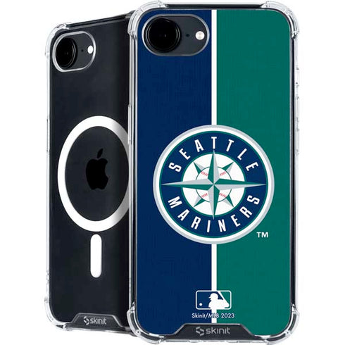 MLB Seattle Mariners Split iPhone 16e MagSafe Case