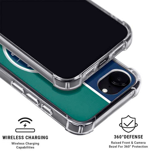 MLB Seattle Mariners Split iPhone 16e MagSafe Case