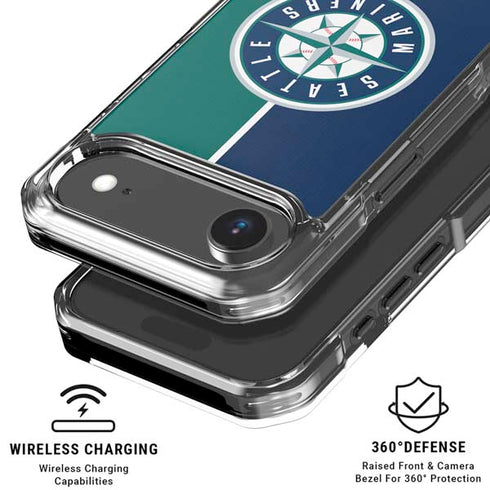 MLB Seattle Mariners Split iPhone 17 Air MagSafe Case